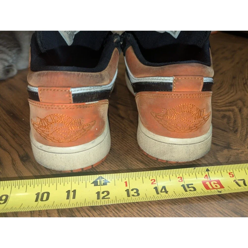 Jordan Air Jordan 1 Size 8.5 Low Shattered Backboard Orange Black 553558-128